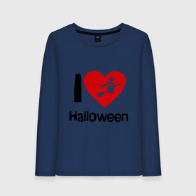 Женский лонгслив хлопок с принтом I love halloween (Я люблю хэллоуин) в городе Новоалтайск, 100% хлопок |  | 31 октября | hallowin | haloveen | haloven | halovin | halowen | hellowee | heloven | helovin | день всех святых | день святых | привидение | призрак | смайл | халлоуин | халоуин | халувин | хелловин | хеллоуин | хеллуин | хеловин