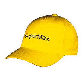 Бейсболка с принтом #superMax в городе Новоалтайск, 100% хлопок | классический козырек, металлическая застежка-регулятор размера | димочка | имена с хэш тегами | макс | максим