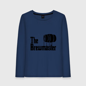 Женский лонгслив хлопок с принтом The brewmaster (пивовар) в городе Новоалтайск, 100% хлопок |  | крестный отец | парордия | прикол