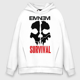 Мужское худи Oversize хлопок с принтом Eminem - Survival в городе Новоалтайск, френч-терри — 70% хлопок, 30% полиэстер. Мягкий теплый начес внутри —100% хлопок | боковые карманы, эластичные манжеты и нижняя кромка, капюшон на магнитной кнопке | eminem   survival | gangsta | gansta | hip | hip hop | hop | media | rap | survival выживание | еп | рэп | рэпчина | хип | хип хоп | хоп | эминем