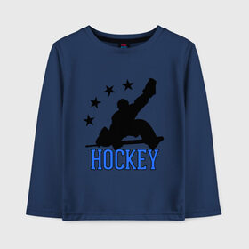 Детский лонгслив хлопок с принтом Hockey (Хоккей) в городе Новоалтайск, 100% хлопок | круглый вырез горловины, полуприлегающий силуэт, длина до линии бедер | Тематика изображения на принте: glow | hockey | hockey glow | russian hockey | болельщик | болельщикам | русский хоккей | светится в темноте | светятся | светящиеся | спорт | спортсмен | фанат | фанатам | хоккеист | хоккей