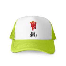 Кепка тракер с сеткой с принтом red devils (manchester united) в городе Новоалтайск, трикотажное полотно; задняя часть — сетка | длинный козырек, универсальный размер, пластиковая застежка | manchester | manchester united | red devils (manchester united) | манчестер | манчестер юнайтед | спорт | футбол