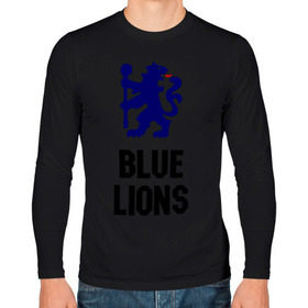 Мужской лонгслив хлопок с принтом blue lions (chelsea) в городе Новоалтайск, 100% хлопок |  | blue lions | blue lions (chelsea) | спорт | футбол
