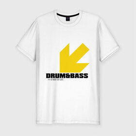 Мужская футболка премиум с принтом Drum & Bass: A way of life в городе Новоалтайск, 92% хлопок, 8% лайкра | приталенный силуэт, круглый вырез ворота, длина до линии бедра, короткий рукав | музыка | электронная