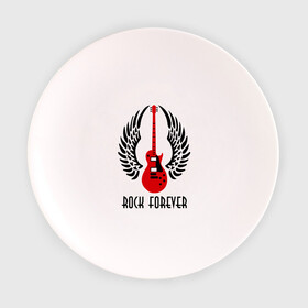 Тарелка с принтом Rock forever (Рок навсегда) в городе Новоалтайск, фарфор | диаметр - 210 мм
диаметр для нанесения принта - 120 мм | Тематика изображения на принте: death metal