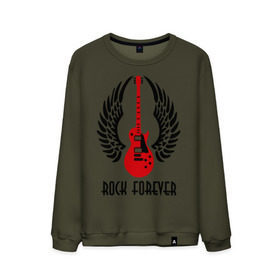Мужской свитшот хлопок с принтом Rock forever (Рок навсегда) в городе Новоалтайск, 100% хлопок |  | death metal