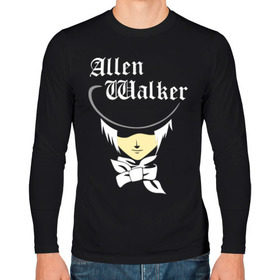 Мужской лонгслив хлопок с принтом Allen Walker в городе Новоалтайск, 100% хлопок |  | allen | allen walker | walker | кино | мультфильмы и тв | цилиндр