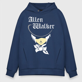 Мужское худи Oversize хлопок с принтом Allen Walker в городе Новоалтайск, френч-терри — 70% хлопок, 30% полиэстер. Мягкий теплый начес внутри —100% хлопок | боковые карманы, эластичные манжеты и нижняя кромка, капюшон на магнитной кнопке | allen | allen walker | walker | кино | мультфильмы и тв | цилиндр