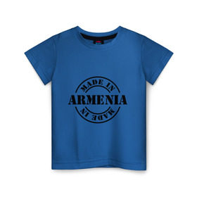 Детская футболка хлопок с принтом Made in Armenia (сделано в Армении) в городе Новоалтайск, 100% хлопок | круглый вырез горловины, полуприлегающий силуэт, длина до линии бедер | made in armenia | армения | сделано в армении | туристические