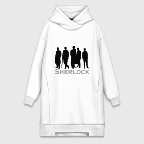 Платье-худи хлопок с принтом Sherlock Band в городе Новоалтайск,  |  | sherlock band | кино | мультфильмы и тв | шерлок холмс