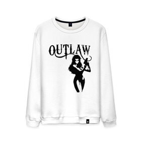 Мужской свитшот хлопок с принтом Outlaw (вне закона) в городе Новоалтайск, 100% хлопок |  | outlaw | вне закона | выстрел | девушка | оружие | прикольные картинки