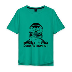Мужская футболка хлопок Oversize с принтом Dead Astronaut (мертвый астронавт) в городе Новоалтайск, 100% хлопок | свободный крой, круглый ворот, “спинка” длиннее передней части | dead astronaut | dead astronaut (мертвый астронавт) | кости | мертвый астронавт | череп | черепок