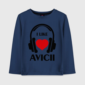 Детский лонгслив хлопок с принтом Мне нравится Avicii в городе Новоалтайск, 100% хлопок | круглый вырез горловины, полуприлегающий силуэт, длина до линии бедер | dj | rnb | клубная музыка | клубные | мне | мне нравится | мне нравится avicii | музыка