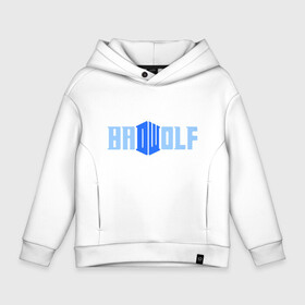 Детское худи Oversize хлопок с принтом Доктор Кто   bad wolf в городе Новоалтайск, френч-терри — 70% хлопок, 30% полиэстер. Мягкий теплый начес внутри —100% хлопок | боковые карманы, эластичные манжеты и нижняя кромка, капюшон на магнитной кнопке | доктор | доктор кто   bad wolf