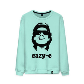 Мужской свитшот хлопок с принтом eazy-e в городе Новоалтайск, 100% хлопок |  | eazy e | rap | зарубежные американский рэпер | кепка | музыка | очки | рэпер