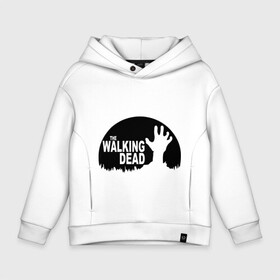 Детское худи Oversize хлопок с принтом The Walking Dead в городе Новоалтайск, френч-терри — 70% хлопок, 30% полиэстер. Мягкий теплый начес внутри —100% хлопок | боковые карманы, эластичные манжеты и нижняя кромка, капюшон на магнитной кнопке | Тематика изображения на принте: the walking dead | монстры | сериалы | ходячие мертвецы
