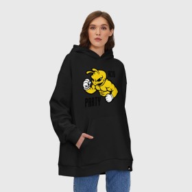 Худи SuperOversize хлопок с принтом Acid party в городе Новоалтайск, 70% хлопок, 30% полиэстер, мягкий начес внутри | карман-кенгуру, эластичная резинка на манжетах и по нижней кромке, двухслойный капюшон
 | acid party | dj 
 клубная музыка | rnb | клубные