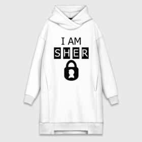 Платье-худи хлопок с принтом I am sher locked в городе Новоалтайск,  |  | i am sher locked | кино | мультфильмы и тв 
ищейка | сыщик | шерлок холмс