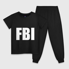 Детская пижама хлопок с принтом FBI в городе Новоалтайск, 100% хлопок |  брюки и футболка прямого кроя, без карманов, на брюках мягкая резинка на поясе и по низу штанин
 | фбр