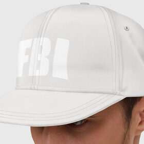 Кепка снепбек с прямым козырьком с принтом FBI в городе Новоалтайск, хлопок 100% |  | фбр