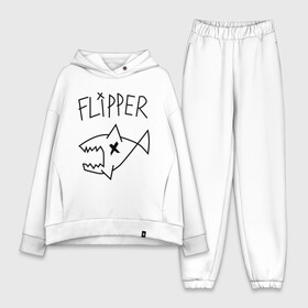 Женский костюм хлопок Oversize с принтом Flipper в городе Новоалтайск,  |  | nirvana | акула | курта кобейна flipper | музыка | рок