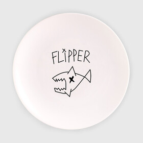 Тарелка с принтом Flipper в городе Новоалтайск, фарфор | диаметр - 210 мм
диаметр для нанесения принта - 120 мм | nirvana | акула | курта кобейна flipper | музыка | рок