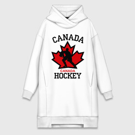 Платье-худи хлопок с принтом Канада хоккей (Canada Hockey) в городе Новоалтайск,  |  | canada hockey | канада хоккей | лед | спорт | хоккей | шайба