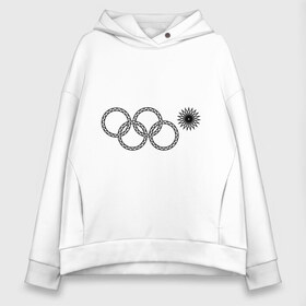 Женское худи Oversize хлопок с принтом Нераскрывшееся кольцо в городе Новоалтайск, френч-терри — 70% хлопок, 30% полиэстер. Мягкий теплый начес внутри —100% хлопок | боковые карманы, эластичные манжеты и нижняя кромка, капюшон на магнитной кнопке | rings | кольца | кольцо | кольцом | мем | нераскрывшееся | нераскрывшимся