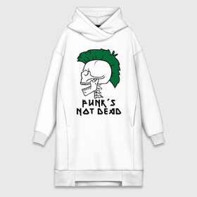 Платье-худи хлопок с принтом Punk’s Not Dead (Панки не умирают) в городе Новоалтайск,  |  | punk’s not dead | rok | ирокез | кости | музыка | панки | панки не умирают | рок | череп