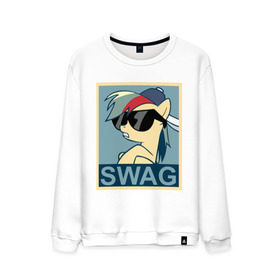 Мужской свитшот хлопок с принтом Rainbow Dash swag в городе Новоалтайск, 100% хлопок |  | my little pony | swag | дружба   это чудо | мультфильм | пони | поняши | поняшки | радуга дэш | сваг | свэг