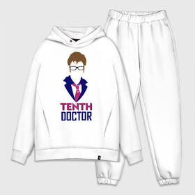 Мужской костюм хлопок OVERSIZE с принтом Десятый Доктор в городе Новоалтайск,  |  | doctor | doсtor who | десятый доктор | доктор | доктор кто | дэвид теннант | сериалы