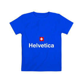 Детская футболка хлопок с принтом Helvetica Type в городе Новоалтайск, 100% хлопок | круглый вырез горловины, полуприлегающий силуэт, длина до линии бедер | helvetica type | профессии | разное