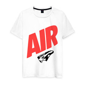 Мужская футболка хлопок с принтом Air Кроссовки Swag Hip Hop в городе Новоалтайск, 100% хлопок | прямой крой, круглый вырез горловины, длина до линии бедер, слегка спущенное плечо. | air кроссовки | hip hop | swag