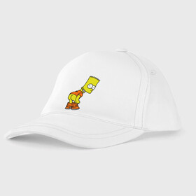 Детская бейсболка с принтом Барт Симпсон Simpson в городе Новоалтайск, 100% хлопок | классический козырек, металлическая застежка-регулятор размера | Тематика изображения на принте: барт симпсон simpson | симпсоны