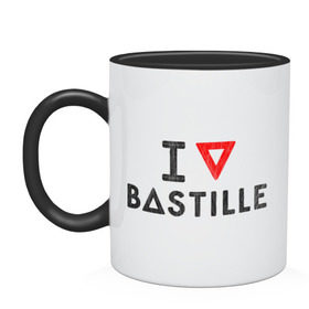Кружка двухцветная с принтом Bastille в городе Новоалтайск, керамика | объем — 330 мл, диаметр — 80 мм. Цветная ручка и кайма сверху, в некоторых цветах — вся внутренняя часть | Тематика изображения на принте: bastille | pop rock | rock | альтернатива | инди рок | музыка | поп рок | рок | сердце | треугольник | я люблю