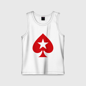 Детская майка хлопок с принтом Покер Пики Poker Stars в городе Новоалтайск,  |  | игры | карты | покер | покер пики poker stars