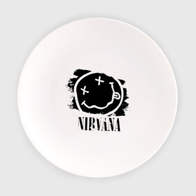 Тарелка с принтом Смайл NIRVANA в городе Новоалтайск, фарфор | диаметр - 210 мм
диаметр для нанесения принта - 120 мм | Тематика изображения на принте: kurt cobain | nirvana | rock | курт кобейн | нирвана | подарок | рожа | рожица | рок | смайл | смайлик | улыбка