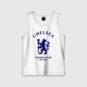 Детская майка хлопок с принтом Челси Футбольный клуб Chelsea в городе Новоалтайск,  |  | chelsea | клуб | спорт | футбол | челси футбольный клуб