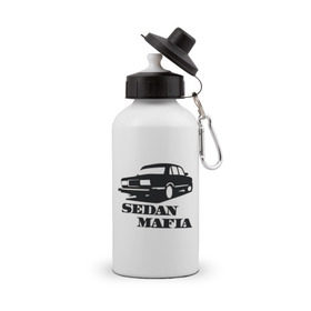 Бутылка спортивная с принтом SEDAN MAFIA в городе Новоалтайск, металл | емкость — 500 мл, в комплекте две пластиковые крышки и карабин для крепления | автоваз | банка | дрифтер | иномарки для понтов | копейка | подарок автомобилисту | седан | седан мафия | стрит рэйсинг | таз клуб | тазы для пацанов | тазы рулят