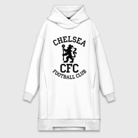 Платье-худи хлопок с принтом Chelsea FC в городе Новоалтайск,  |  | 1905 | chelsea | chelsea logo | fc | footbal club | лого | логотип | спорт | футбол | футбольный клуб | челси