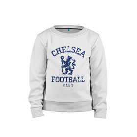 Детский свитшот хлопок с принтом Chelsea FC в городе Новоалтайск, 100% хлопок | круглый вырез горловины, эластичные манжеты, пояс и воротник | 1905 | chelsea | chelsea logo | fc | footbal club | лого | логотип | спорт | футбол | футбольный клуб | челси