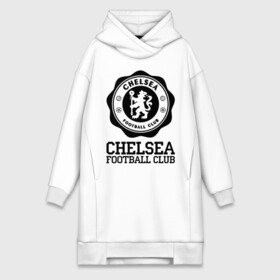 Платье-худи хлопок с принтом Chelsea FC в городе Новоалтайск,  |  | 1905 | chelsea | chelsea logo | fc | footbal club | лого | логотип | спорт | футбол | футбольный клуб | челси