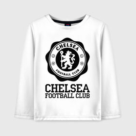 Детский лонгслив хлопок с принтом Chelsea FC в городе Новоалтайск, 100% хлопок | круглый вырез горловины, полуприлегающий силуэт, длина до линии бедер | 1905 | chelsea | chelsea logo | fc | footbal club | лого | логотип | спорт | футбол | футбольный клуб | челси