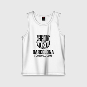 Детская майка хлопок с принтом Barcelona FC в городе Новоалтайск,  |  | barcelona | fc | fc barcelona | footbal club | барселона | лого | логотип | спорт | футбол | футбольный клуб