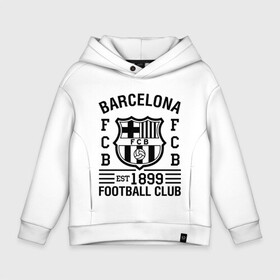 Детское худи Oversize хлопок с принтом FC Barcelona в городе Новоалтайск, френч-терри — 70% хлопок, 30% полиэстер. Мягкий теплый начес внутри —100% хлопок | боковые карманы, эластичные манжеты и нижняя кромка, капюшон на магнитной кнопке | barcelona | fc | fc barcelona | footbal club | барселона | лого | логотип | спорт | футбол | футбольный клуб