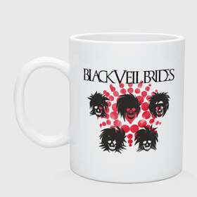 Кружка с принтом Black veil brides (черепушки) в городе Новоалтайск, керамика | объем — 330 мл, диаметр — 80 мм. Принт наносится на бока кружки, можно сделать два разных изображения | black veil brides