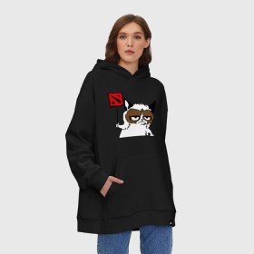Худи SuperOversize хлопок с принтом Веселая Dota2 в городе Новоалтайск, 70% хлопок, 30% полиэстер, мягкий начес внутри | карман-кенгуру, эластичная резинка на манжетах и по нижней кромке, двухслойный капюшон
 | dota | dota2 | дота | дотан | дотка | осторожно дота