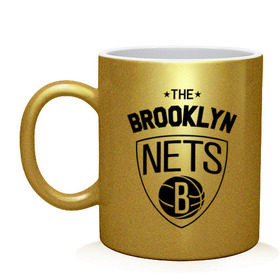 Кружка с принтом The Brooklyn Nets в городе Новоалтайск, керамика | объем — 330 мл, диаметр — 80 мм. Принт наносится на бока кружки, можно сделать два разных изображения | бруклин