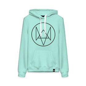 Женская толстовка хлопок с принтом Watch Dogs в городе Новоалтайск, френч-терри, мягкий теплый начес внутри (100% хлопок) | карман-кенгуру, эластичные манжеты и нижняя кромка, капюшон с подкладом и шнурком | watch dogs