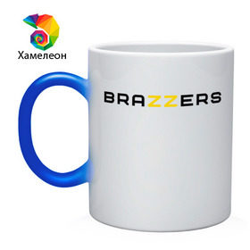 Кружка хамелеон с принтом Brazzers в городе Новоалтайск, керамика | меняет цвет при нагревании, емкость 330 мл | Тематика изображения на принте: brazzers